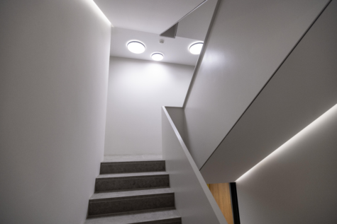 Treppenhaus mit Occhio Beleuchtung