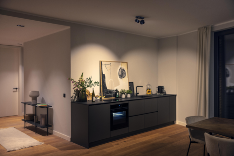 Küche bei Abendstimmung